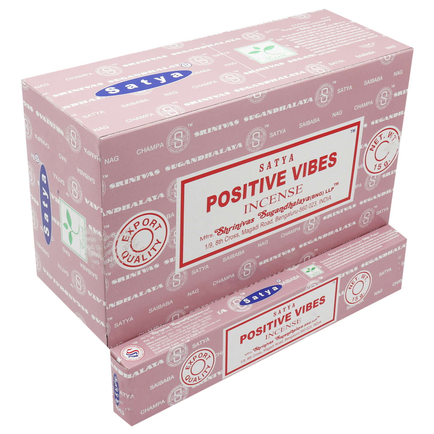 מארז קטורת SATYA POSITIVE VIBES מארז קטורת SATYA POSITIVE VIBES