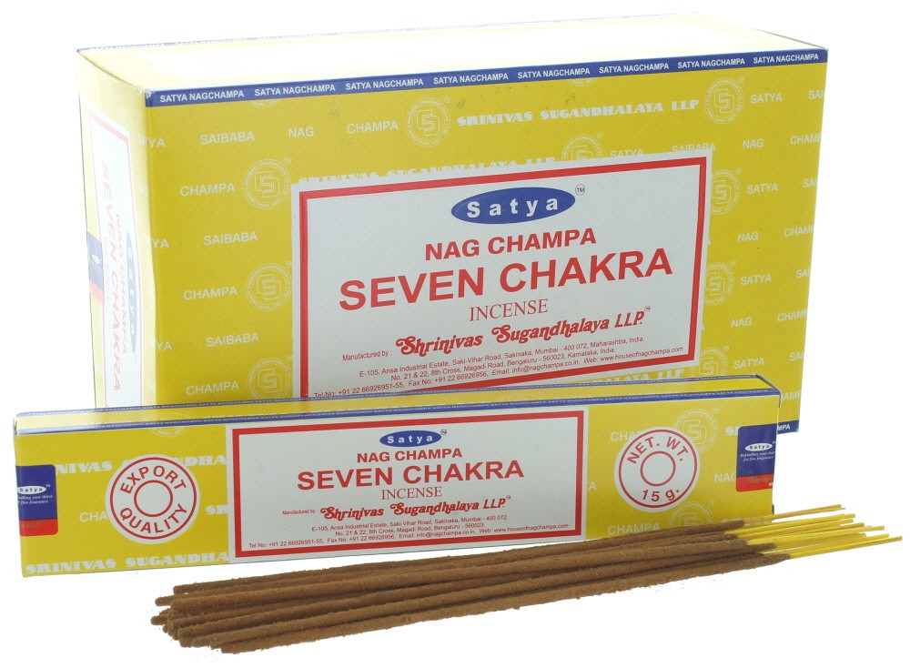 מארז קטורת SATYA SEVEN CHAKRA מארז קטורת SATYA SEVEN CHAKRA