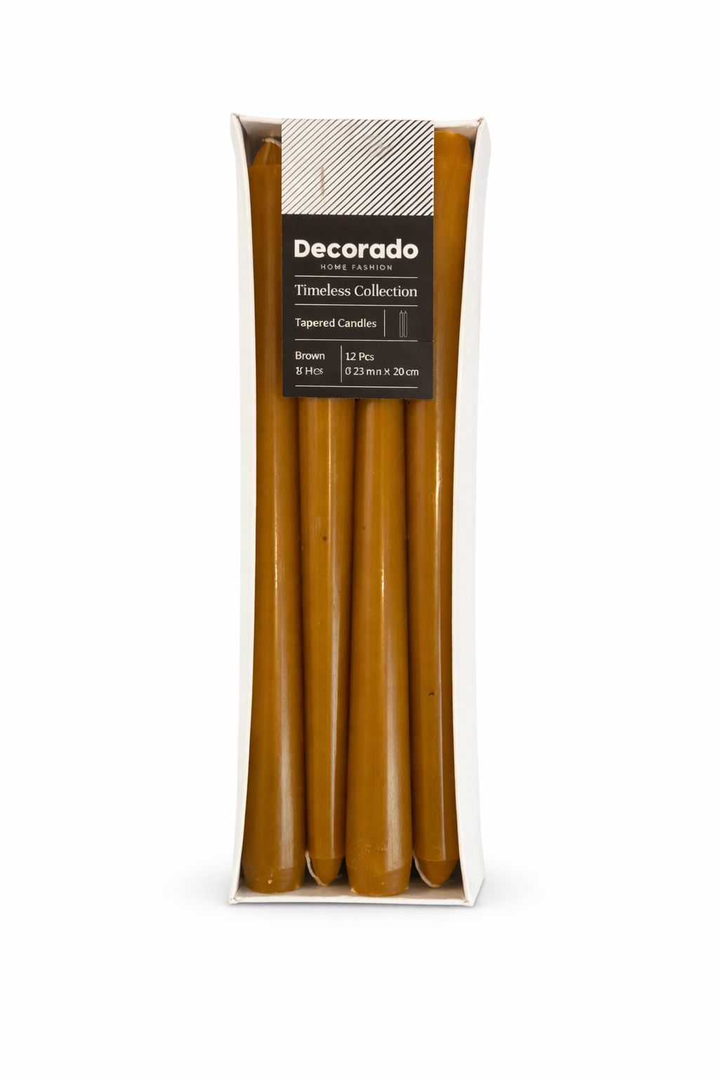 נר לפמוט חום  12 יחי'