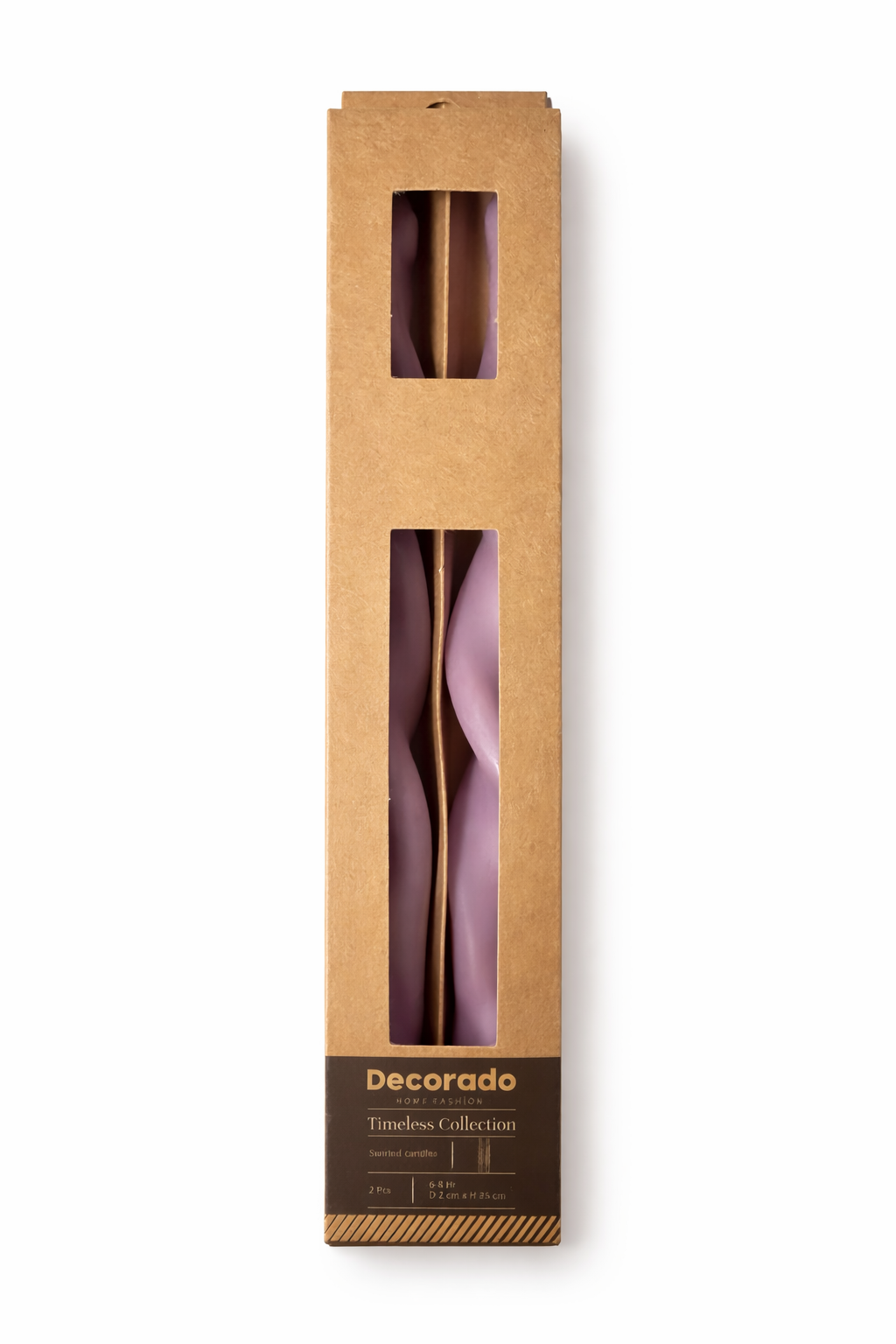 זוג נר לפמוט TWISTED סגול