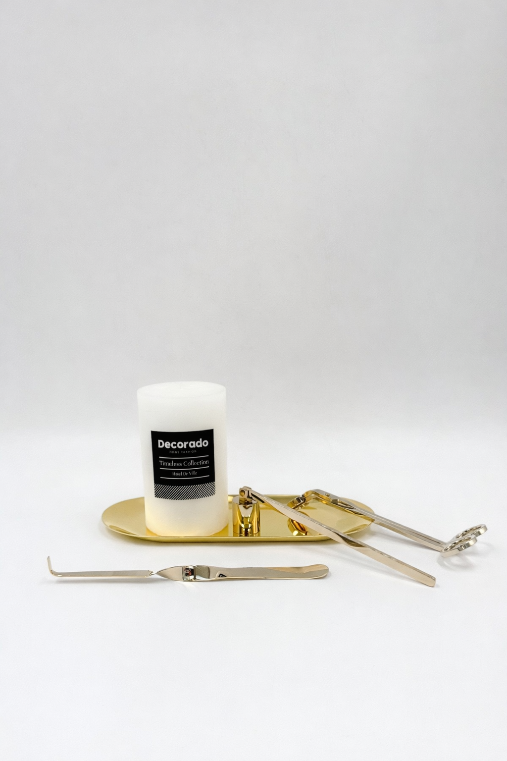 סט candle care זהב