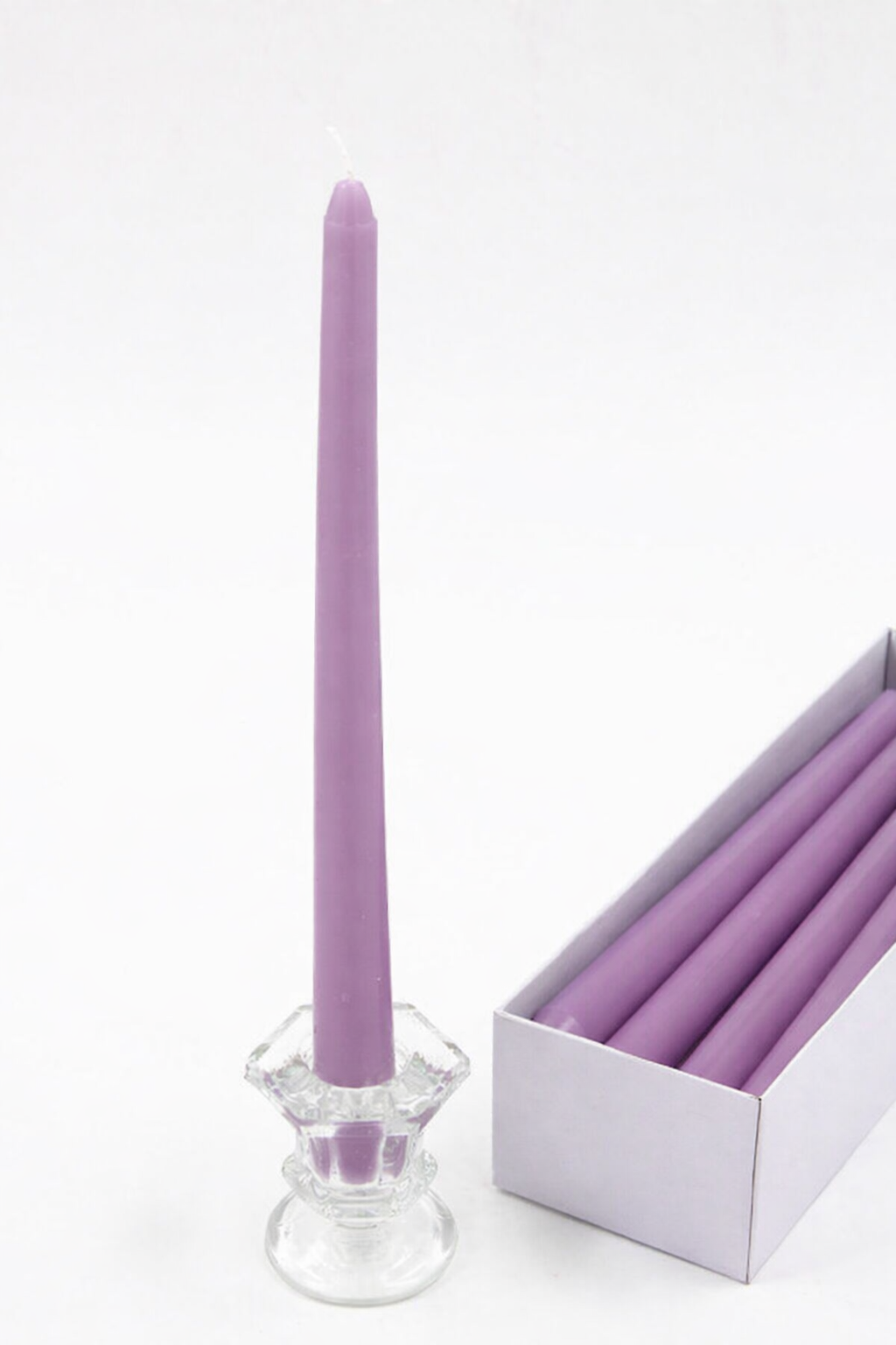 נר לפמוט סגול 12 יח'