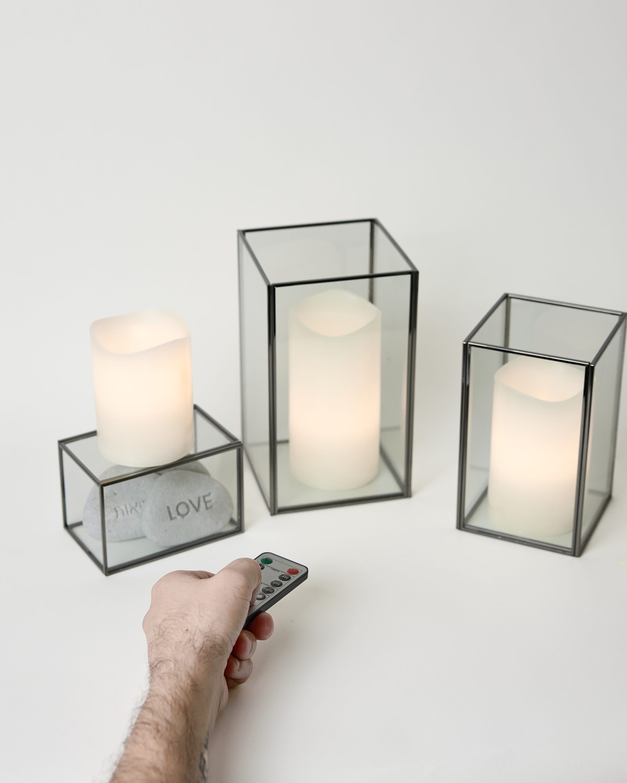 נרות לד על בטריה