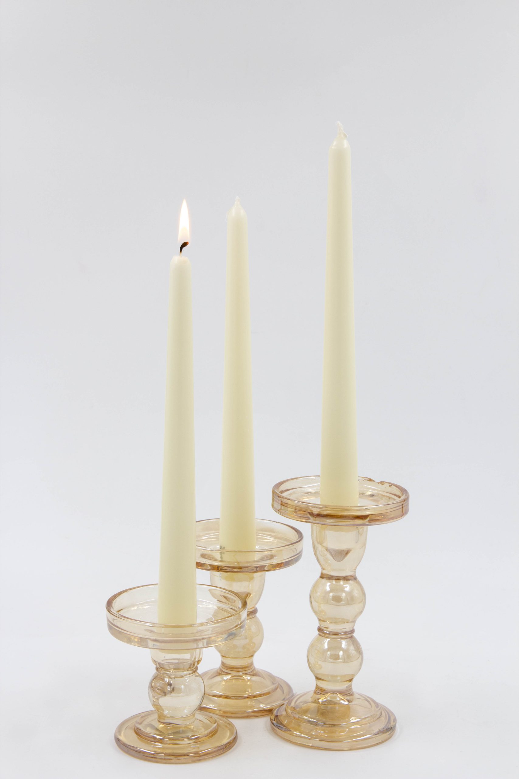 נר לפמוט PRICE'S שמנת 25 ס"מ - 10 יח'