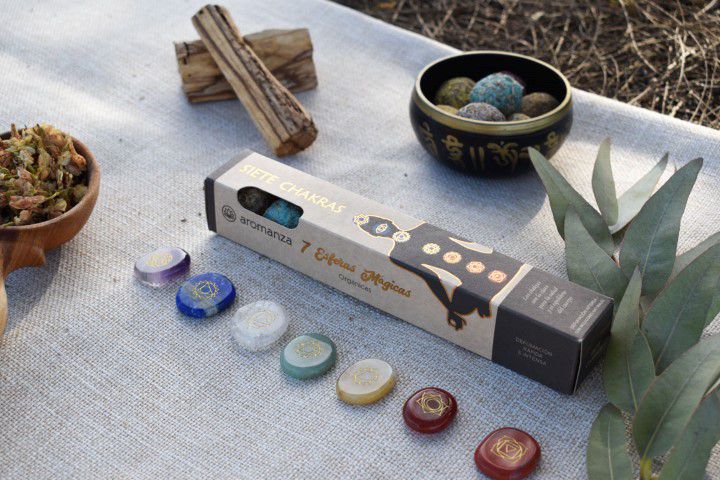 כדורי קטורת 7 צ'אקרות צבעוני