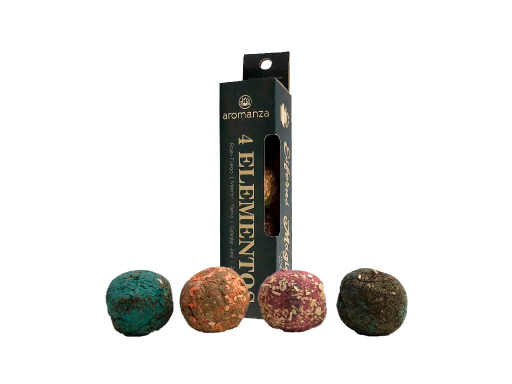 כדור קטורת ארבעת האלמנטים 4 כדורים