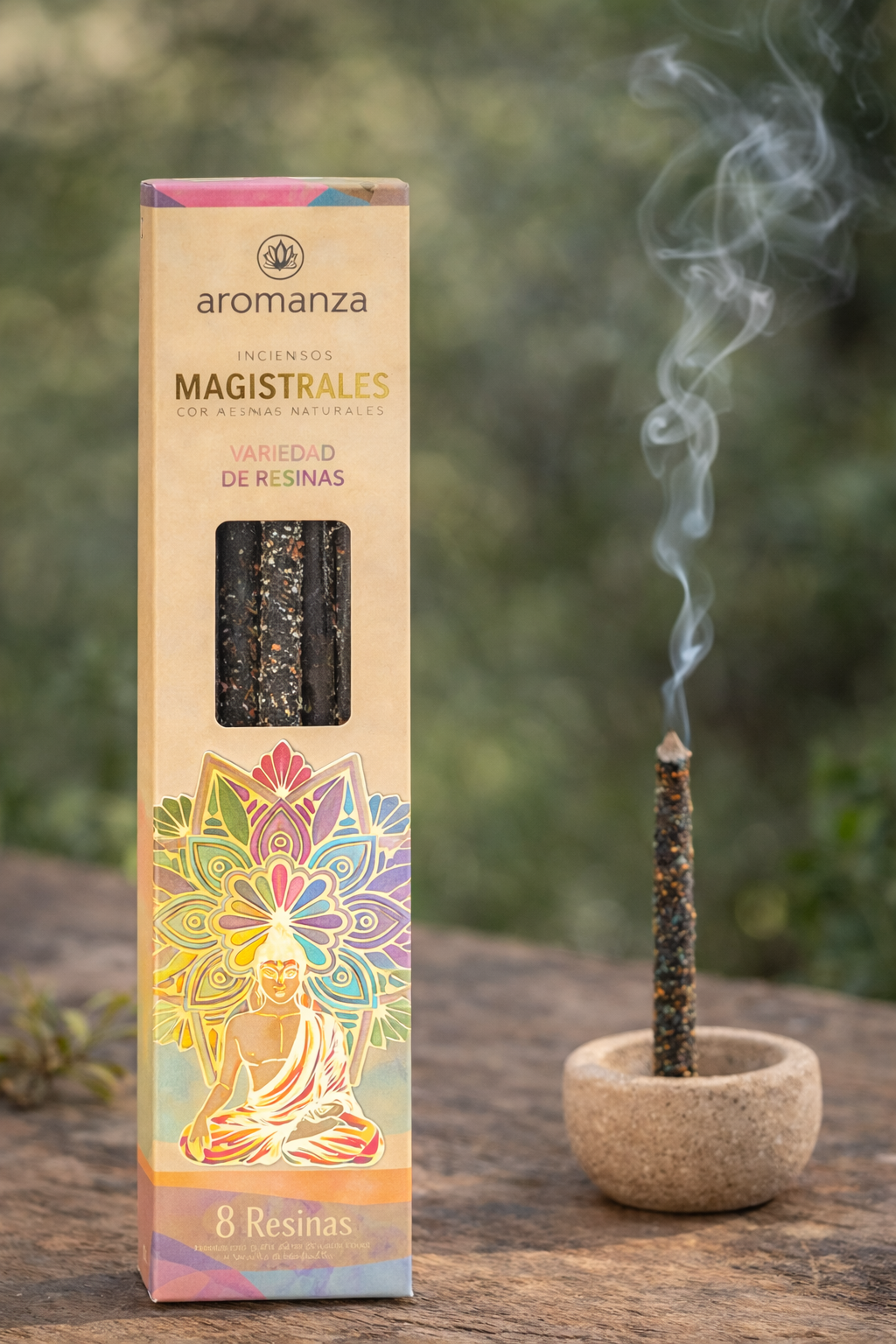 קטורת ארומנזה מקלות 8 שרפים