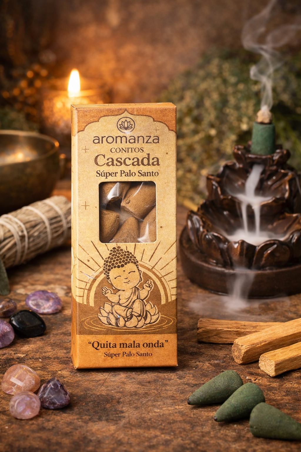 קטורת ארומנזה BACKFLOW סופר פאלו סנטו