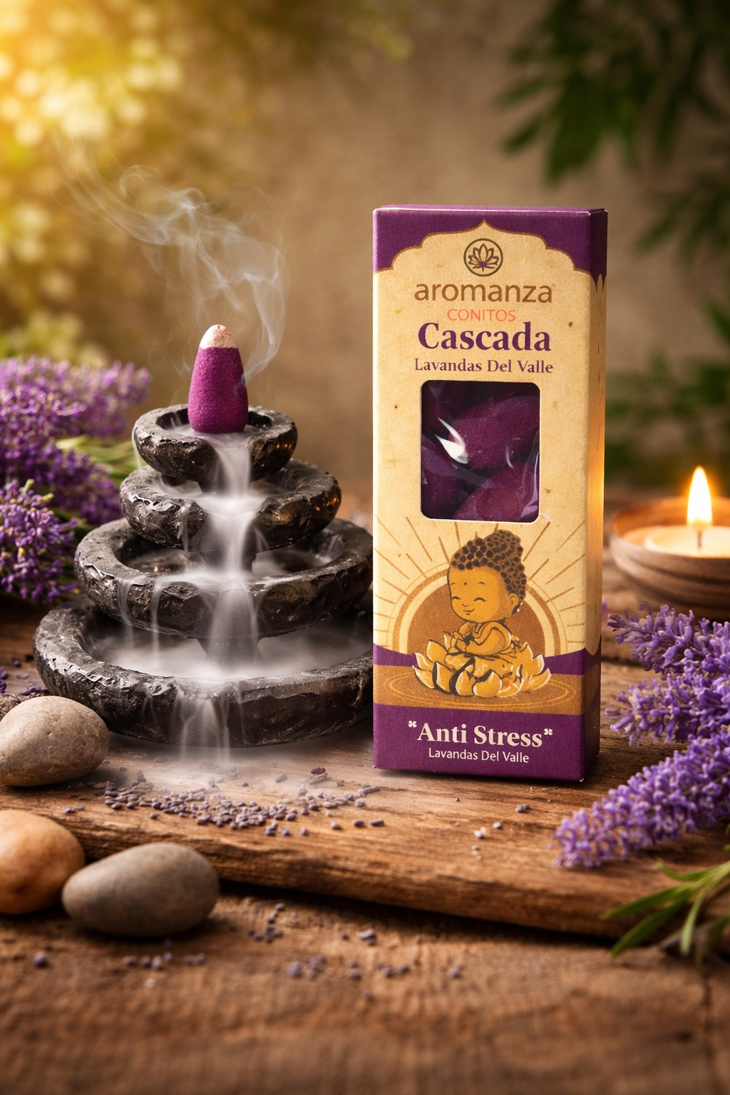 קטורת ארומנזה BACKFLOW לבנדר