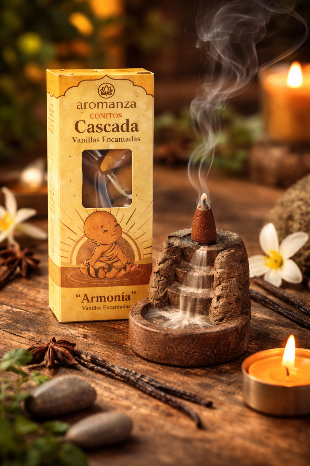 קטורת ארומנזה BACKFLOW ונילה