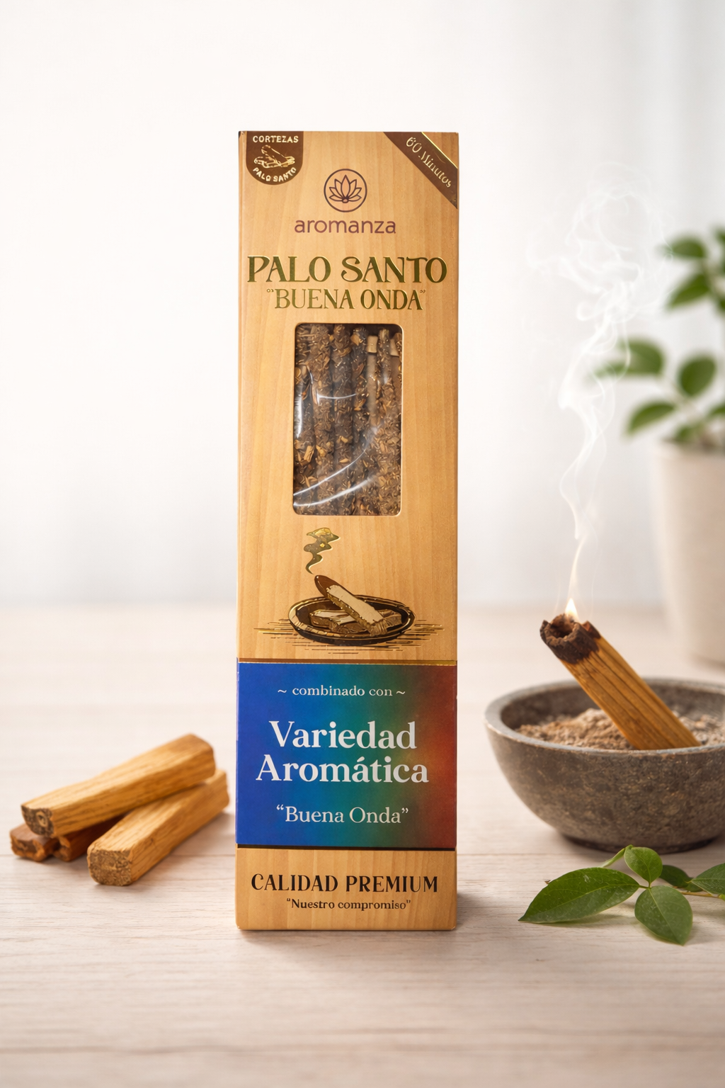 קטורת ארומנזה פאלו סנטו ומיקס שרפים