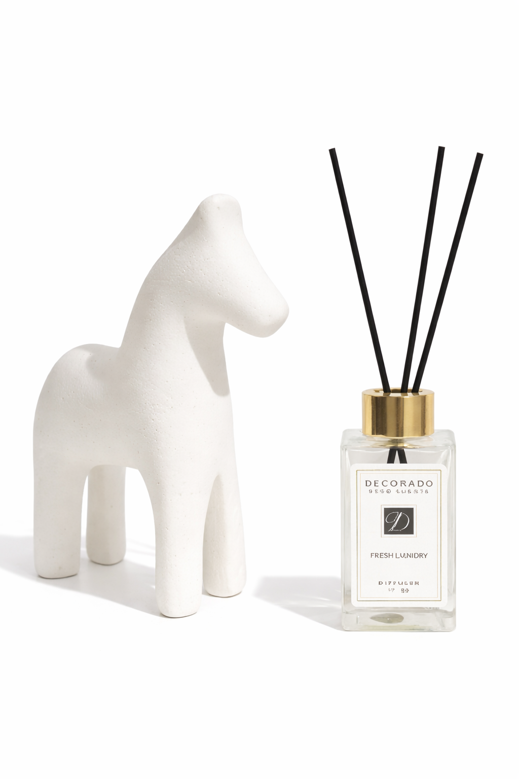 פסל סוס דקורטיבי בטון גדול 28*9 ס"מ