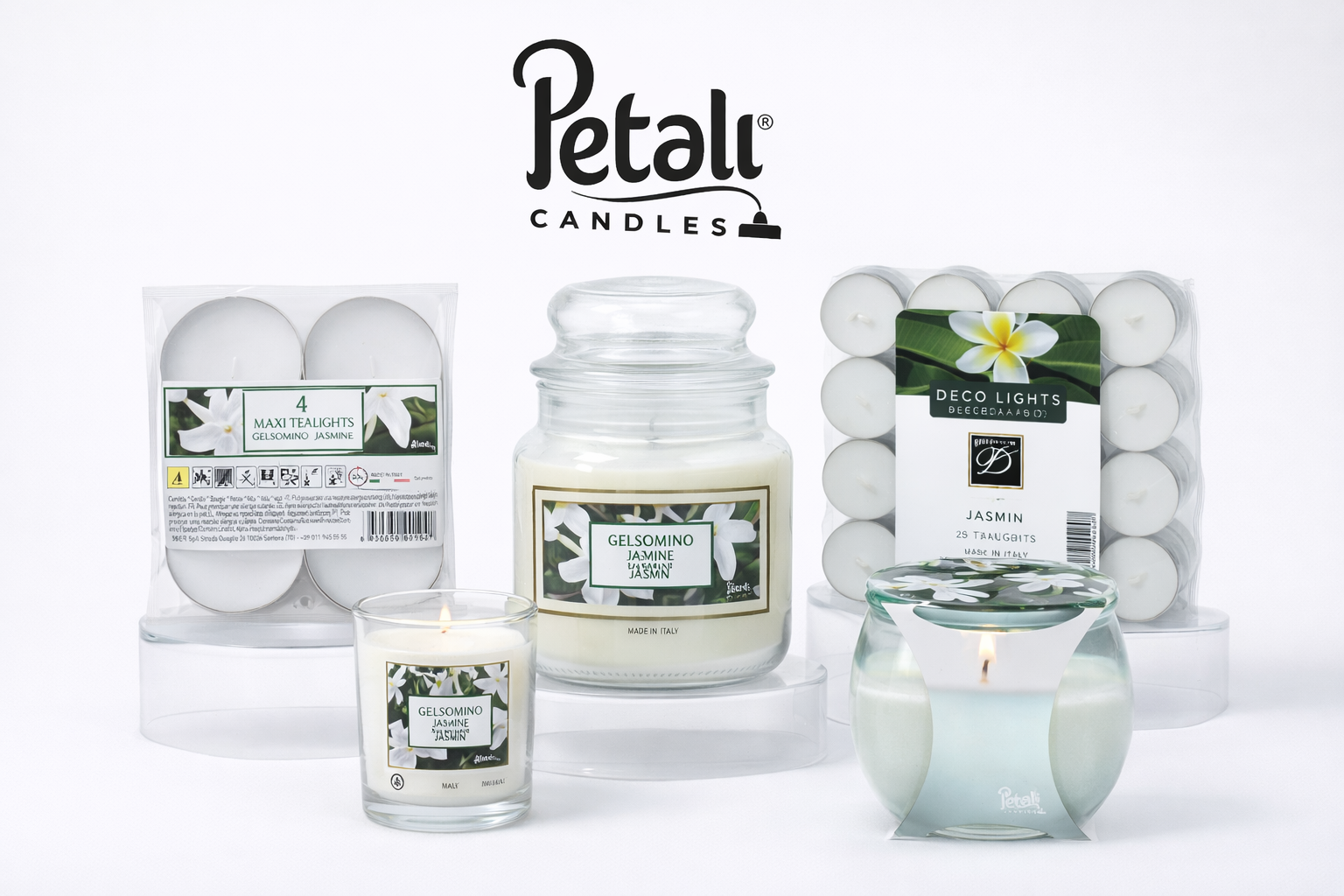 נרות ריחניים בזכוכית Petali