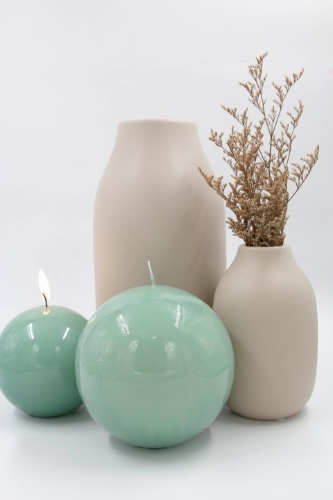 נר באולינג ירוק פסטל