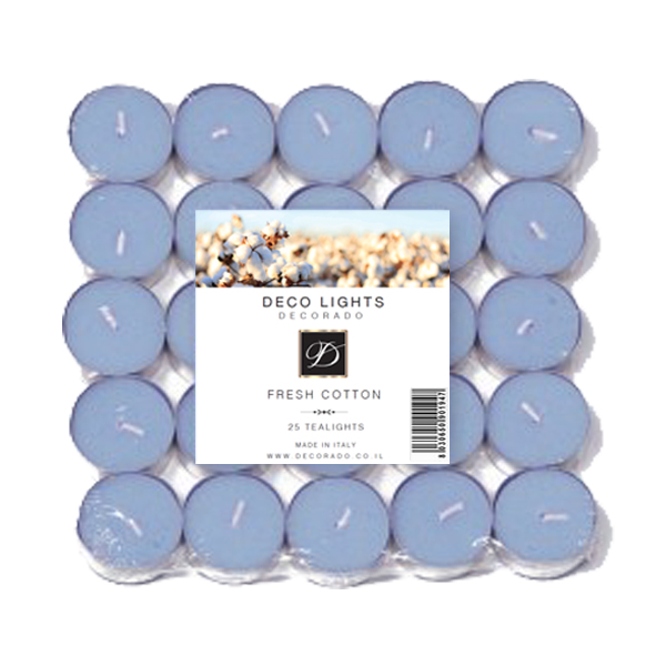 נר טילייט 25 יח' - כותנה