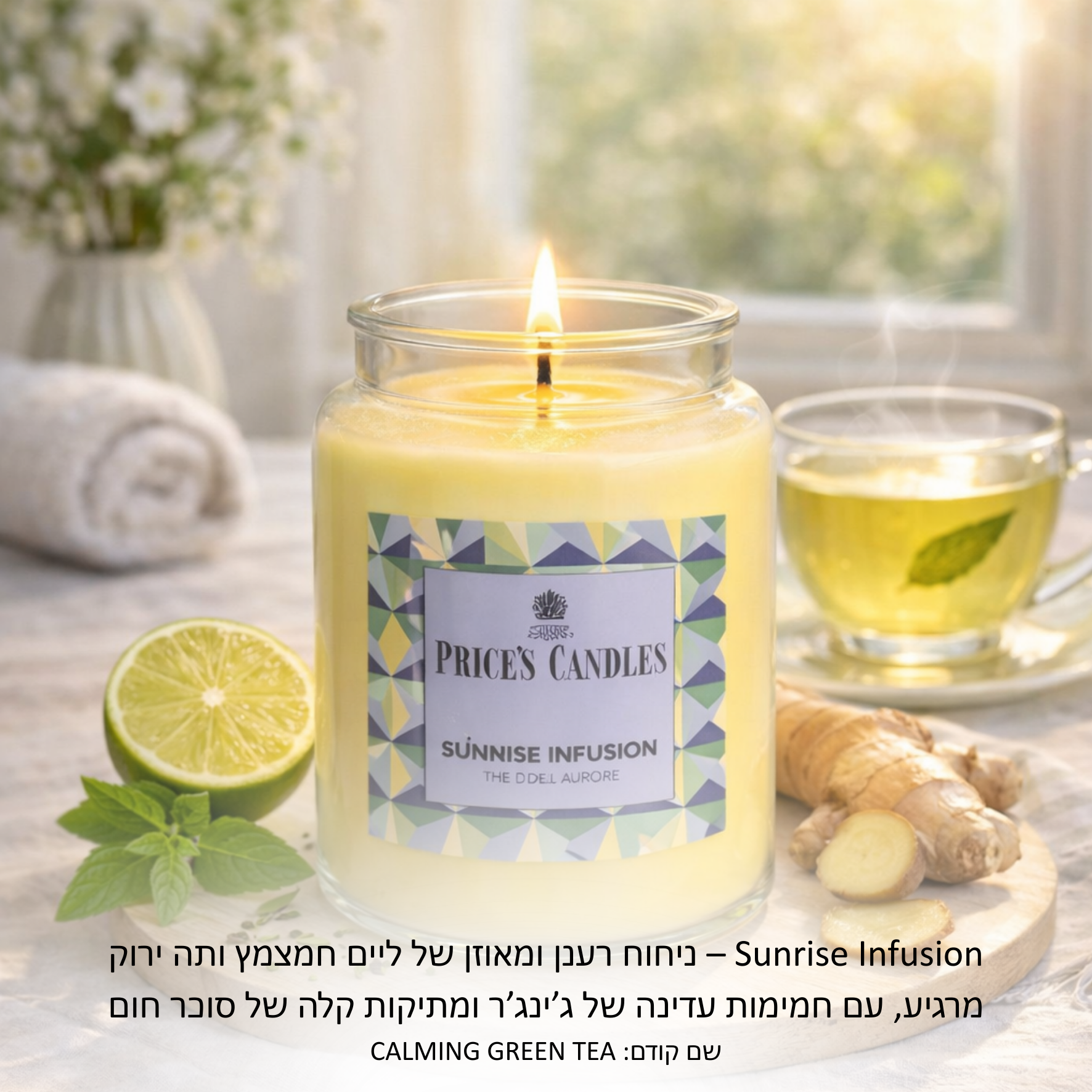 נר פרייסס בריח SUNRISE INFUSION