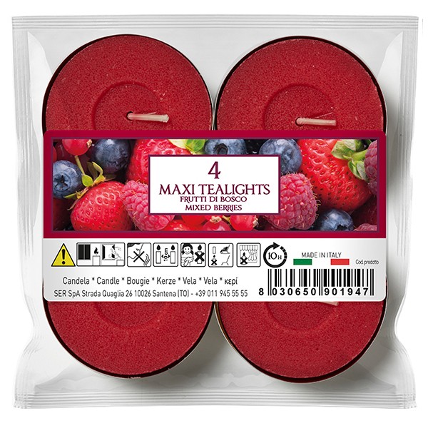 נר ג'מבו טילייט בריח פירות יער