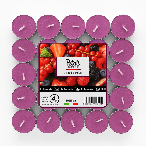 נרות טילייט פירות יער 25 יח