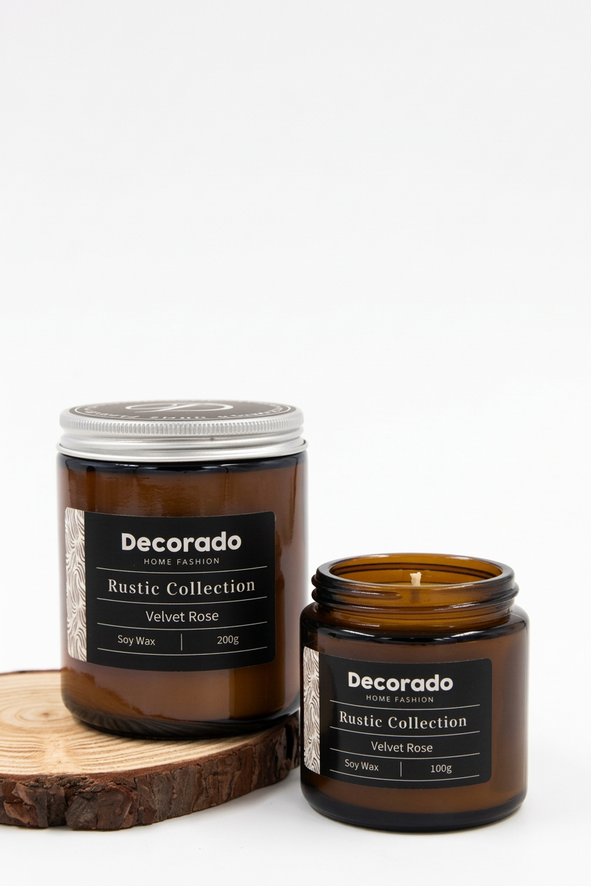 נר סויה רוסטיק ROSE