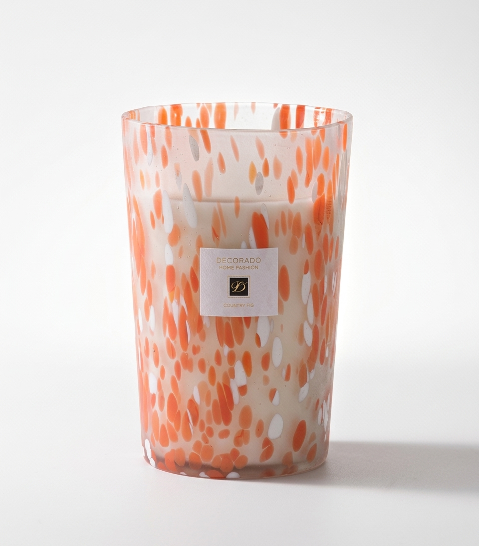 נר ריחני בזכוכית אירוס COUNTRY FIG - 18 ס"מ