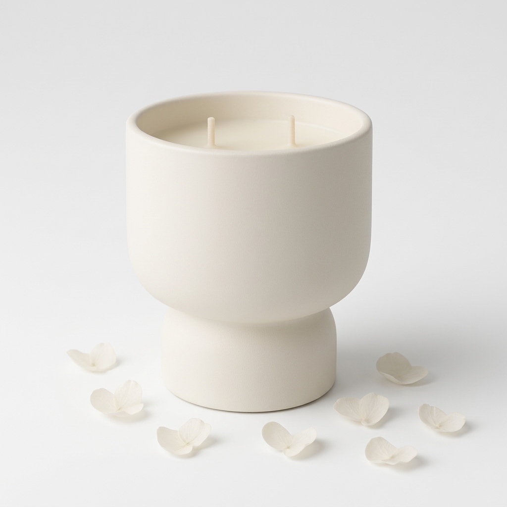 נר OCRA  לבן 10 ס''מ