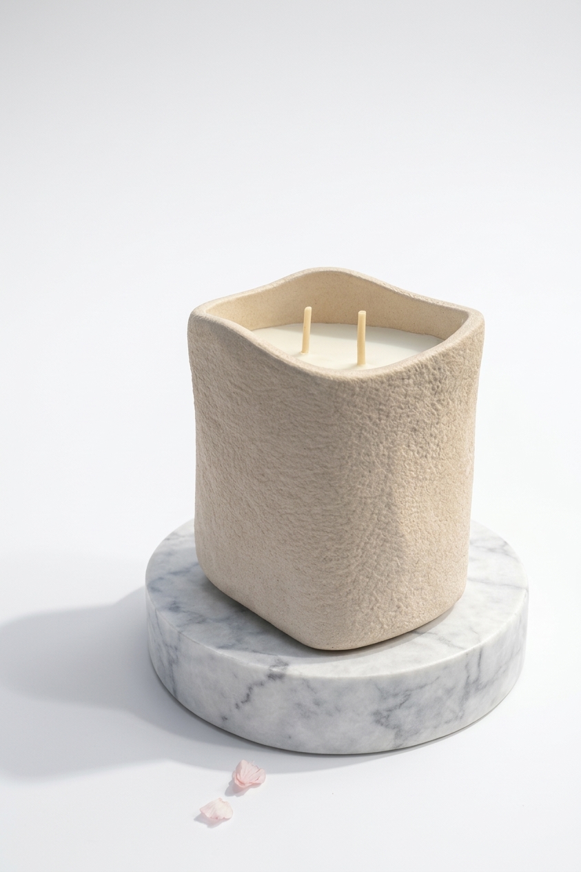 נר חרס NAVE  טבעי 11 ס''מ