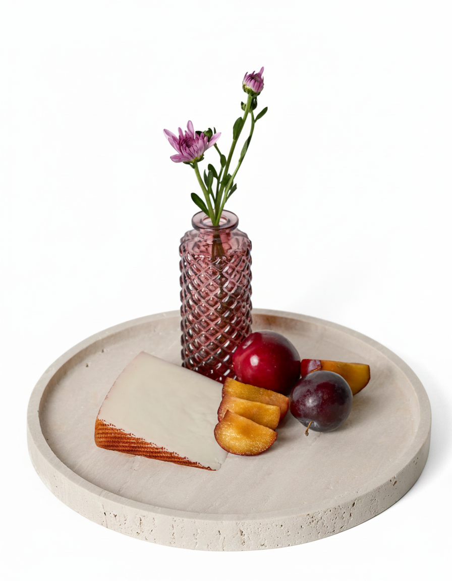 מגש אבן טרוונטין עגול 30 סמ