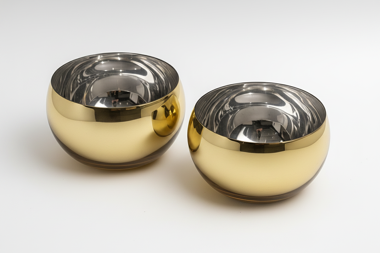 כדור זהב קוטר 15 ס''מ חתוך