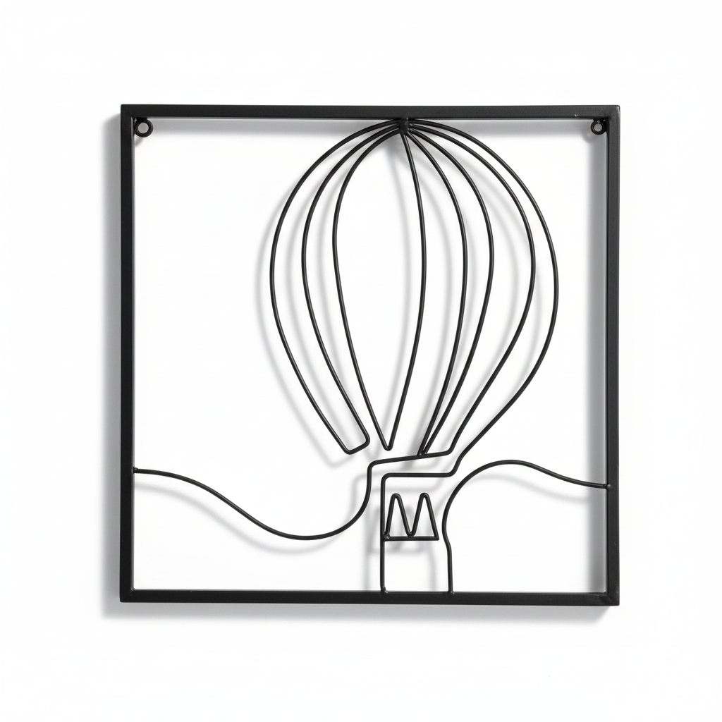 וול ארט מתכת כדור פורח 40/40 סמ