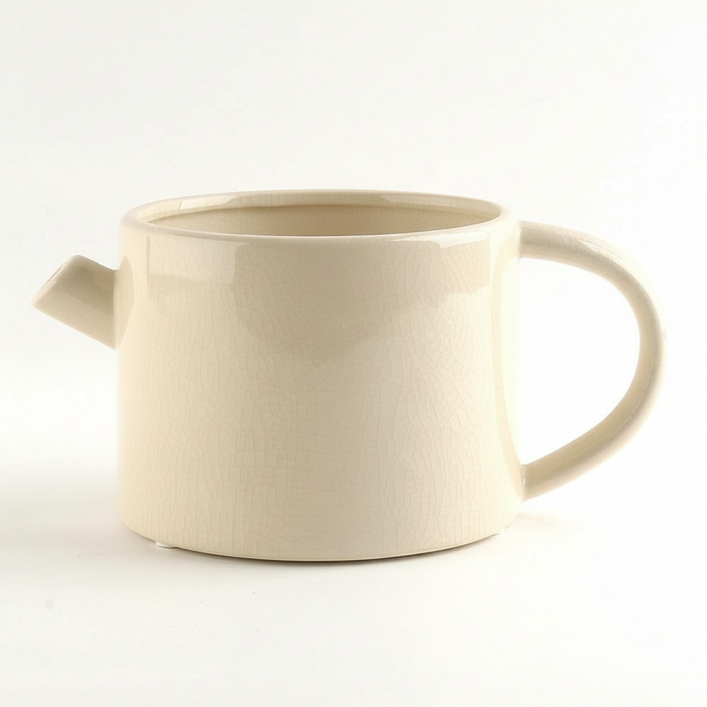 קנקן חרס גלוס רחב 13/10 סמ