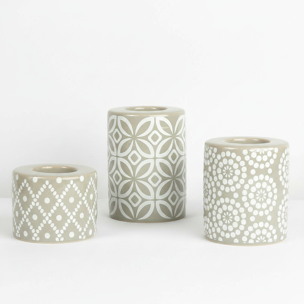 סט פמוטי PATERN אפור 6-9-11 ס''מ