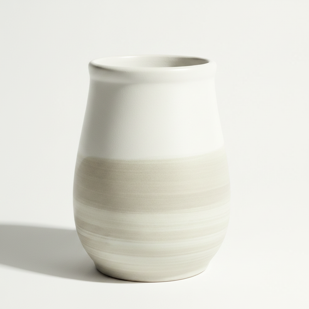 כד חרס CERAMI שמנת 11*15