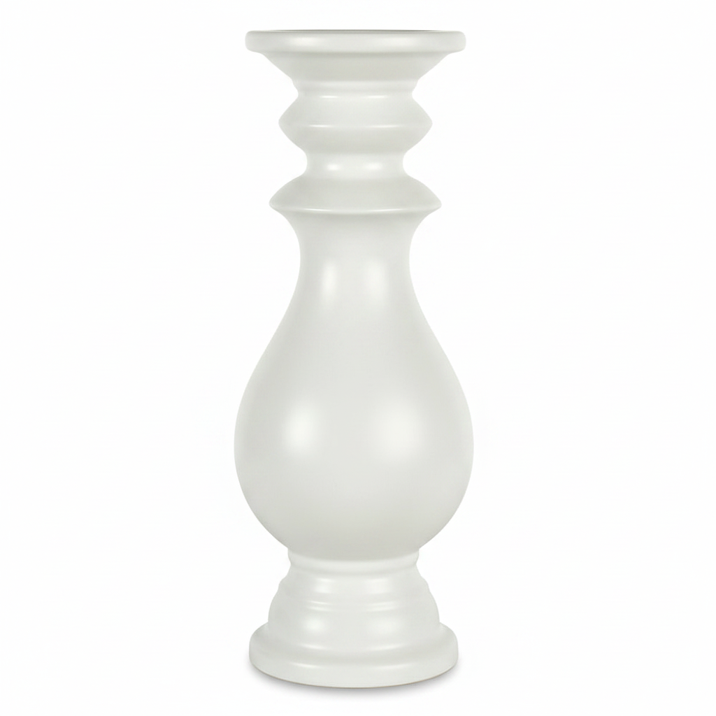 פמוט KING לבן גדול 35 ס"מ