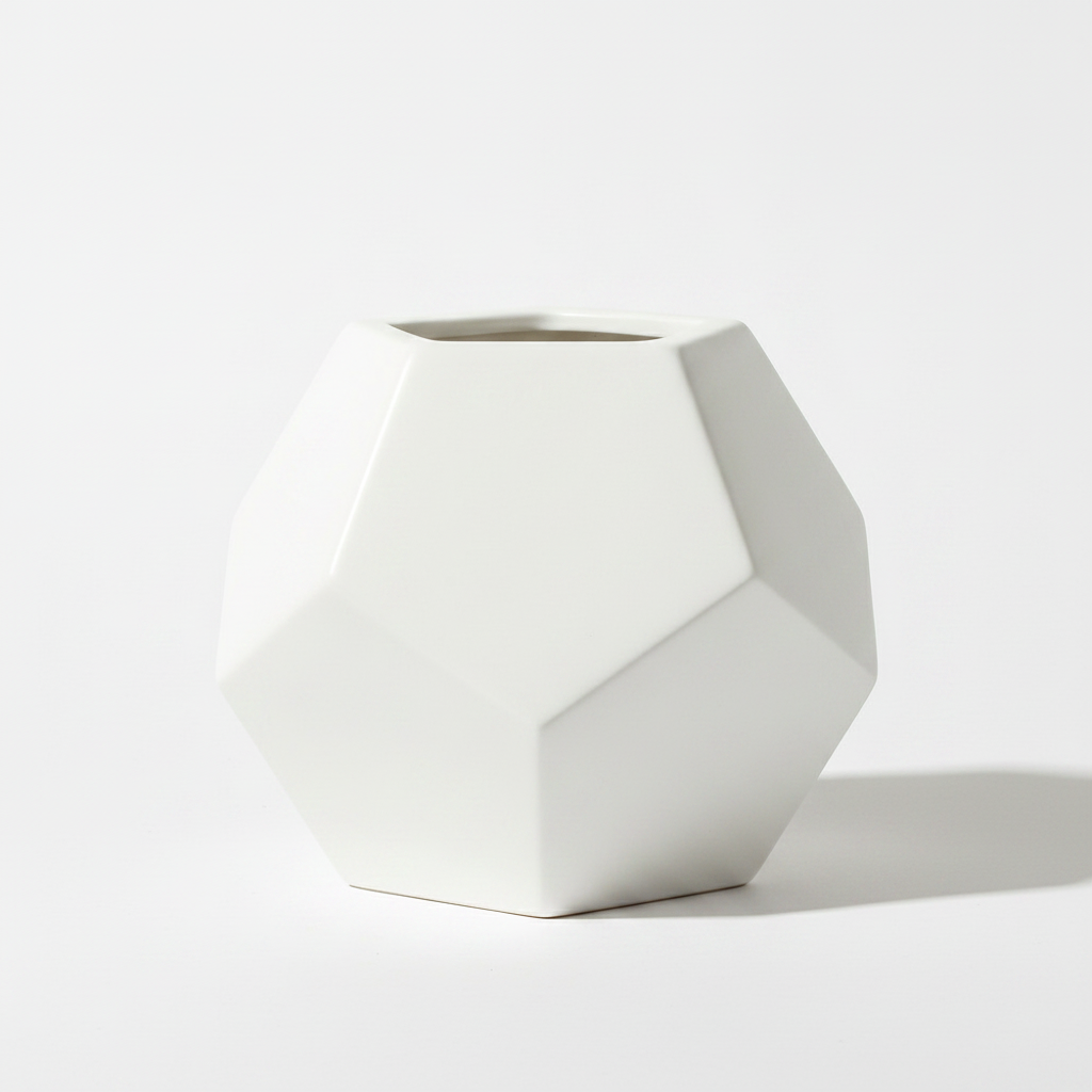 כד KUBE לבן גדול 20 ס''מ