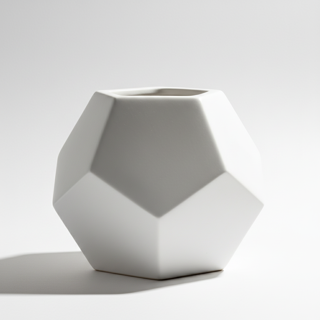 כד KUBE לבן קטן 14 ס"מ