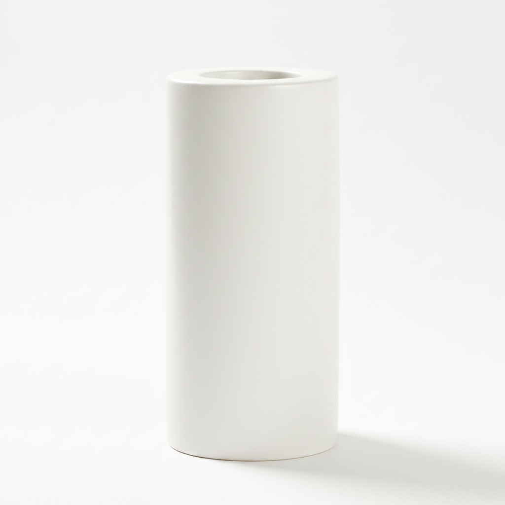 פמוט GALIL לבן גדול 15*7 ס"מ