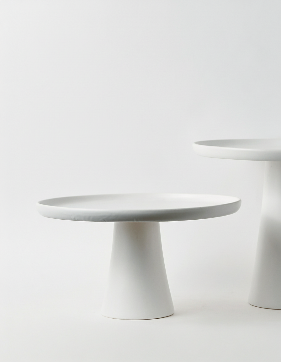 מגש חרס MOON לבן 31*12