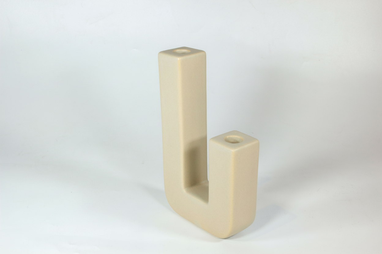 פמוט חרס EL אבן 4*20