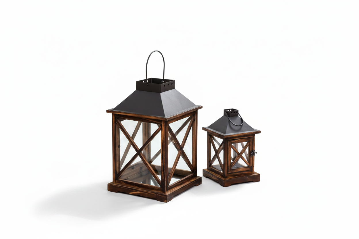 סט CLASSIC עששית עץ 27 - 42 סמ