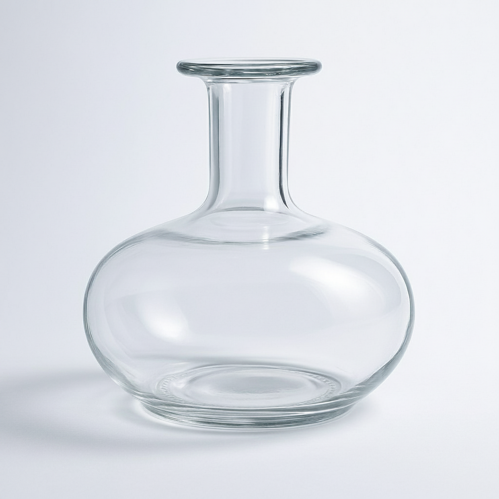 בקבוק סהר שקוף