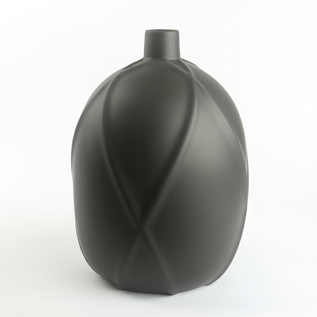 כד חרס YOTA שחור גדול 23 על 32 ס"מ