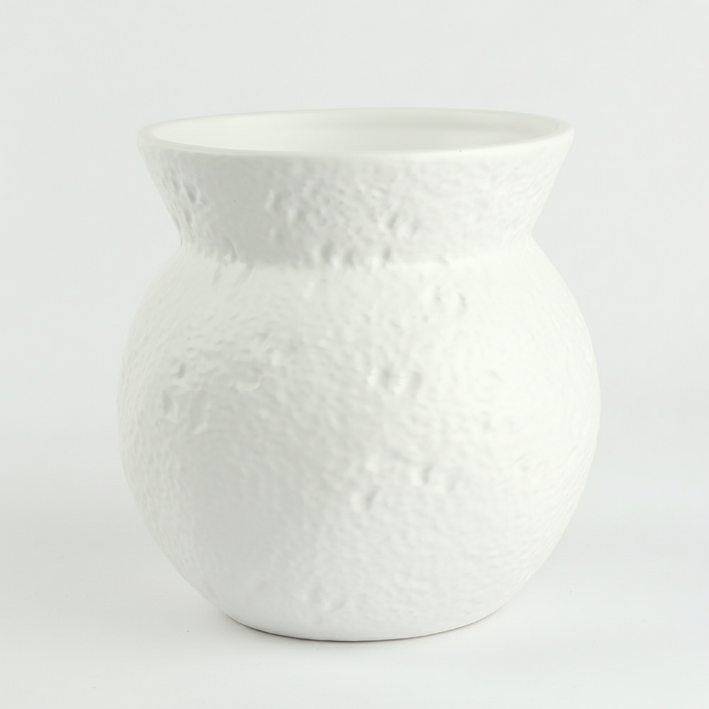 כד חרס BERN לבן 18*18 ס"מ