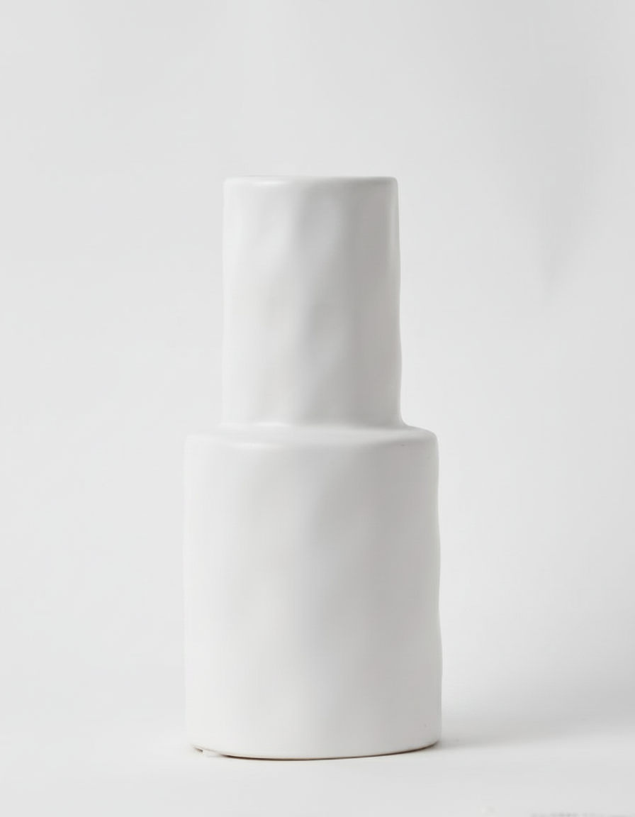 כד חרס BRIK לבן - 20 ס"מ