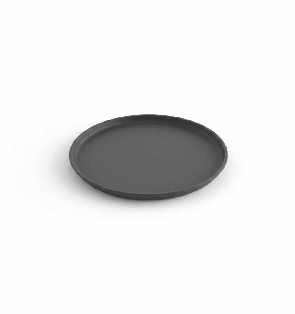 מגש חרס SHANE שחור קטן 20 ס"מ