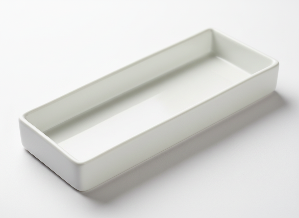 מגש מלבני PAS לבן 24*10