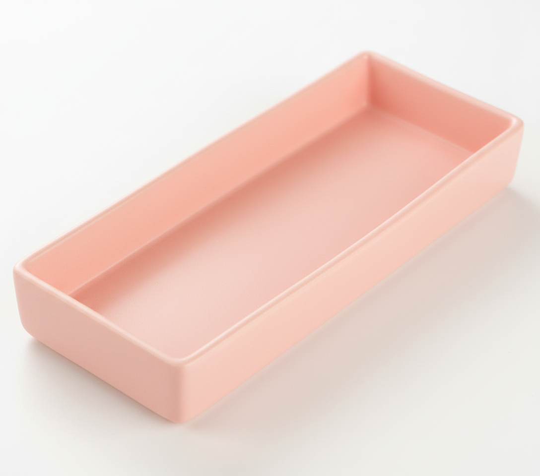 מגש מלבני PAS ורוד 24*10