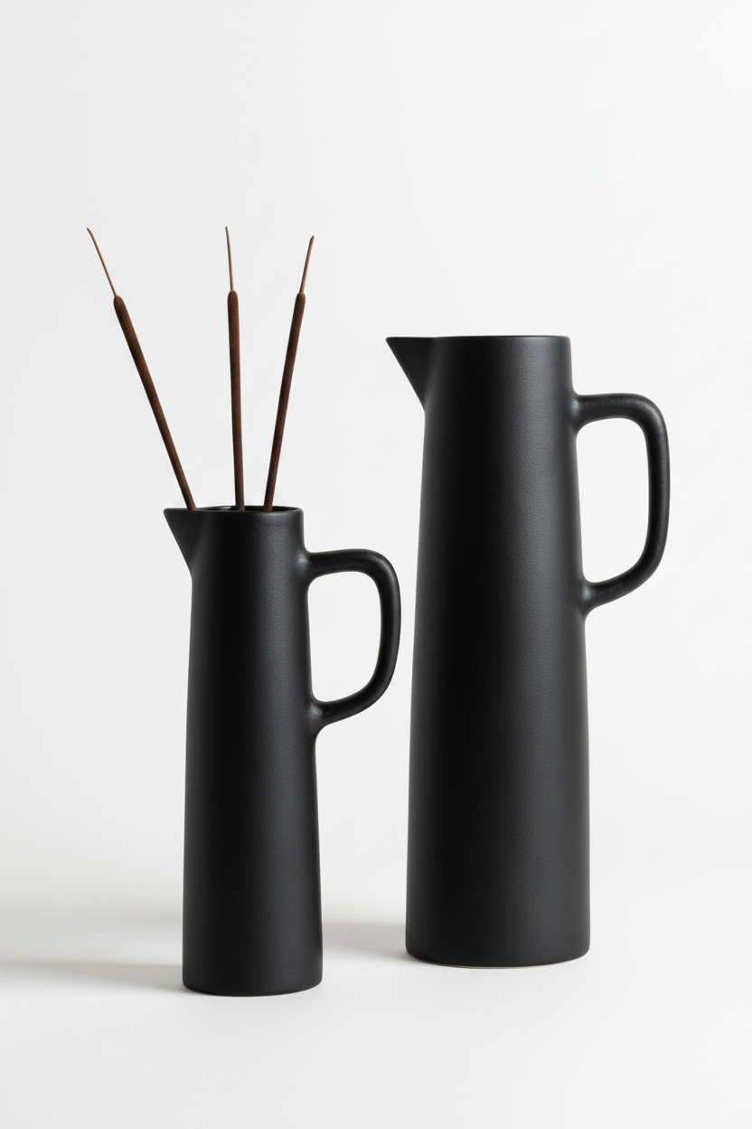 ואזה KOM שחור - 40 ס"מ