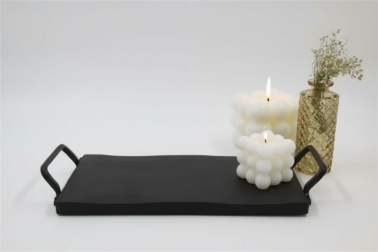 מגש עץ 35 ס"מ NATURAL שחור