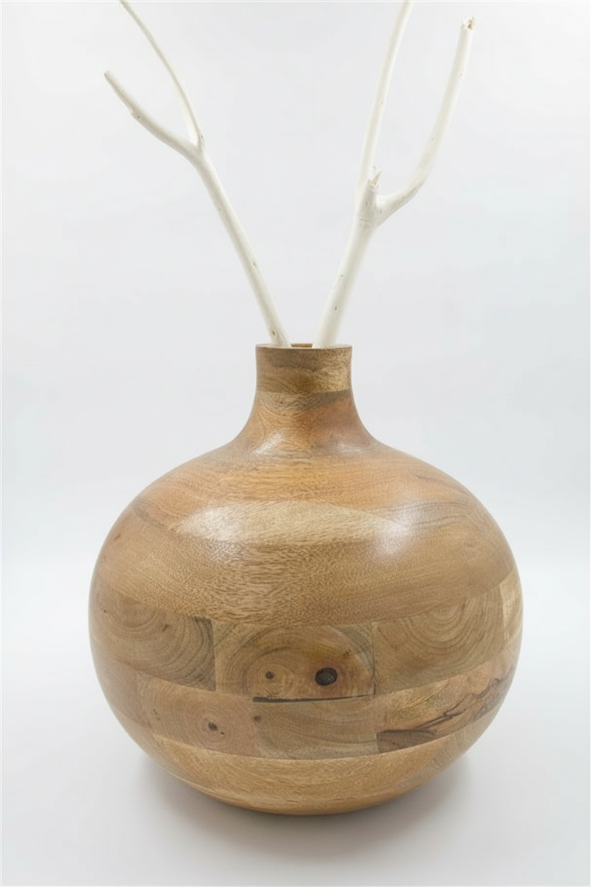 אגרטל עץ 30 ס"מ GIANT