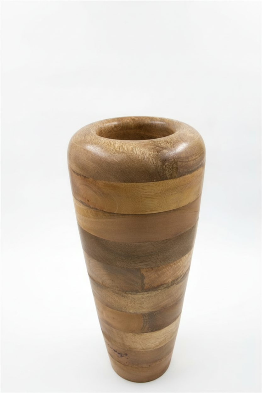 אגרטל עץ טבעי 41 ס"מ GALIL